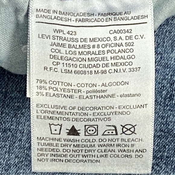 Levis Signature High Rise Ankle Skinny Jeans Womens 18 W34 Raw Hem Factory Fade - Picture 7 of 12